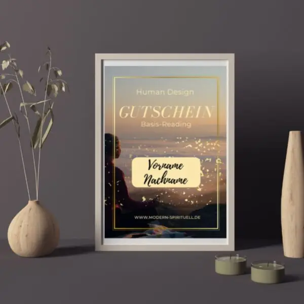 Human Design Reading Gutschein Modern Spirituell